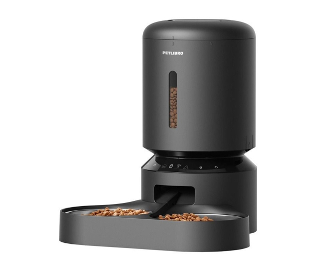 Petlibro DOZOWNIK KARMY GRANARY Z PODWÓJNĄ MISKĄ, WIFI, 5L(CZARNY) - 1515032 - zdjęcie